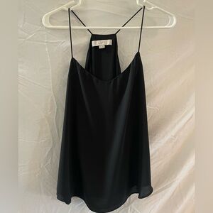 LOFT Elegant Flowy Black Camisole